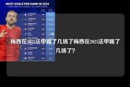 梅西在2025法甲踢了几场了梅西在2025法甲踢了几场了？