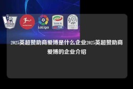 2025英超赞助商爱博是什么企业2025英超赞助商爱博的企业介绍