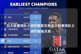 五大联赛球队之间的嫡系关系五大联赛球队之间的嫡系关系