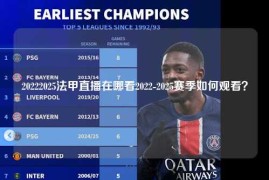 20222025法甲直播在哪看2022-2025赛季如何观看？