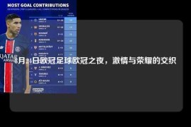 8月24日欧冠足球欧冠之夜，激情与荣耀的交织