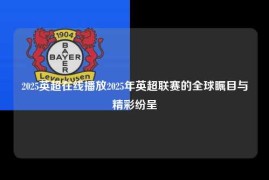 2025英超在线播放2025年英超联赛的全球瞩目与精彩纷呈