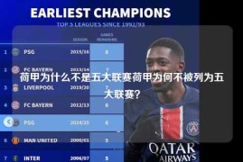 荷甲为什么不是五大联赛荷甲为何不被列为五大联赛？