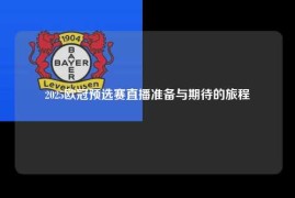 2025欧冠预选赛直播准备与期待的旅程