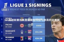 2025英超联赛在线直播观看科技与体育的完美融合