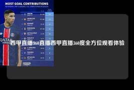 西甲直播360直播西甲直播360度全方位观看体验