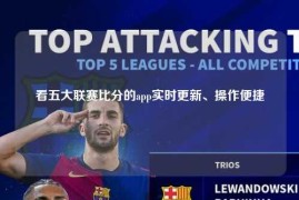 看五大联赛比分的app实时更新、操作便捷