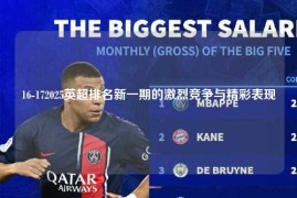 16-172025英超排名新一期的激烈竞争与精彩表现