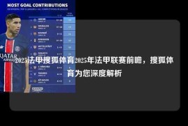 2025法甲搜狐体育2025年法甲联赛前瞻，搜狐体育为您深度解析