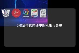 2025法甲官网法甲的未来与展望