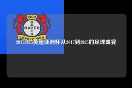 20172025英超亚洲杯从2017到2025的足球盛宴
