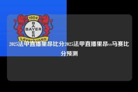 2025法甲直播里昂比分2025法甲直播里昂vs马赛比分预测