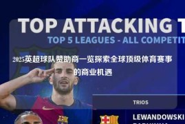 2025英超球队赞助商一览探索全球顶级体育赛事的商业机遇