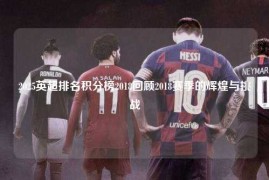 2025英超排名积分榜2018回顾2018赛季的辉煌与挑战