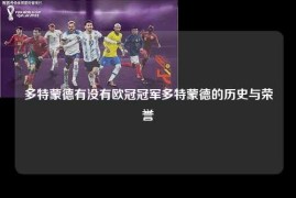 多特蒙德有没有欧冠冠军多特蒙德的历史与荣誉
