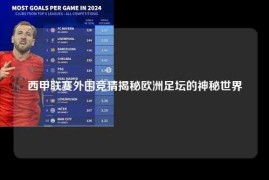 西甲联赛外围竞猜揭秘欧洲足坛的神秘世界