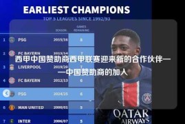 西甲中国赞助商西甲联赛迎来新的合作伙伴——中国赞助商的加入