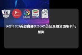 2022年2025英超直播2022-2025英超直播全面解析与预测