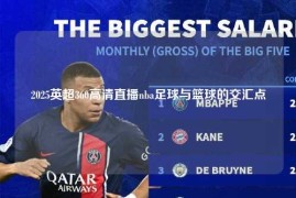 2025英超360高清直播nba足球与篮球的交汇点
