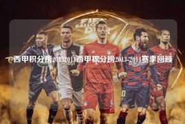 西甲积分榜20132014西甲积分榜2013-2014赛季回顾