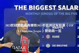 2025欧冠赞助商有哪些2025年欧洲冠军联赛（UEFA Champions League）赞助商一览