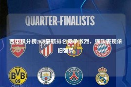 西甲积分榜2019最新排名竞争激烈，强队表现依旧强势
