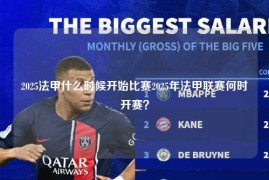 2025法甲什么时候开始比赛2025年法甲联赛何时开赛？