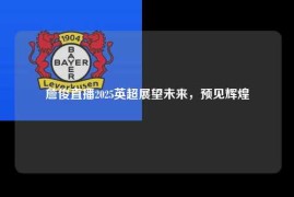 詹俊直播2025英超展望未来，预见辉煌