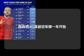阿森纳2025英超冠军哪一年开始