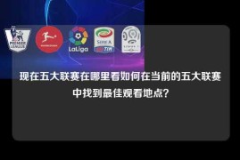 现在五大联赛在哪里看如何在当前的五大联赛中找到最佳观看地点？