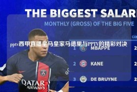 pptv西甲直播皇马皇家马德里与PPTV的精彩对决