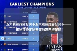 五大联赛竞彩好买不五大联赛竞彩好买不——揭秘顶级足球赛事的高回报策略