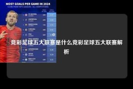 竞彩足球五大联赛是什么竞彩足球五大联赛解析