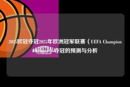 2025欧冠夺冠2025年欧洲冠军联赛（UEFA Champions League）夺冠的预测与分析