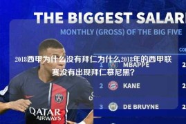 2018西甲为什么没有拜仁为什么2018年的西甲联赛没有出现拜仁慕尼黑？