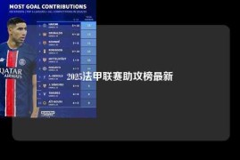 2025法甲联赛助攻榜最新