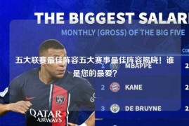 五大联赛最佳阵容五大赛事最佳阵容揭晓！谁是您的最爱？