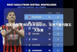 五大联赛 亚洲球员多国联动，亚洲力量闪耀五大联赛