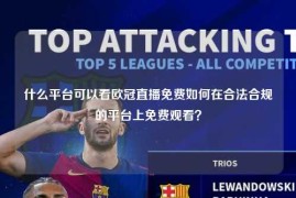 什么平台可以看欧冠直播免费如何在合法合规的平台上免费观看？