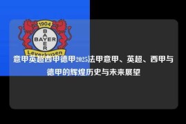 意甲英超西甲德甲2025法甲意甲、英超、西甲与德甲的辉煌历史与未来展望