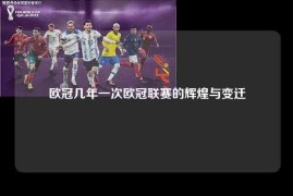 欧冠几年一次欧冠联赛的辉煌与变迁