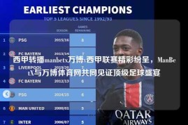 西甲转播manbetx万博v西甲联赛精彩纷呈，ManBetX与万博体育网共同见证顶级足球盛宴