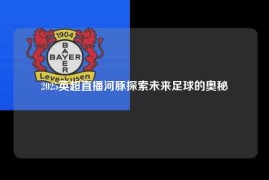 2025英超直播河豚探索未来足球的奥秘