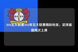 2018五大联赛2018年五大联赛精彩纷呈，足球盛宴再次上演
