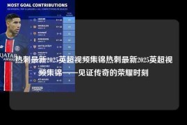 热刺最新2025英超视频集锦热刺最新2025英超视频集锦——见证传奇的荣耀时刻