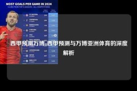 西甲预测万博a西甲预测与万博亚洲体育的深度解析