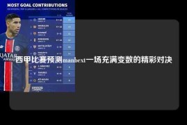 西甲比赛预测manbext一场充满变数的精彩对决