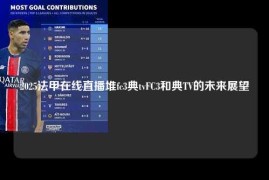 2025法甲在线直播堆fc3典tvFC3和典TV的未来展望