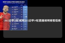 2025法甲19轮视频2025法甲19轮直播视频观看指南