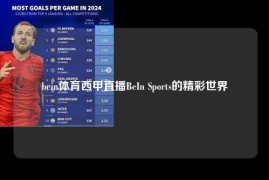 bein体育西甲直播BeIn Sports的精彩世界